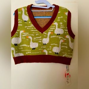 Cider sweater vest, size L, NWT
